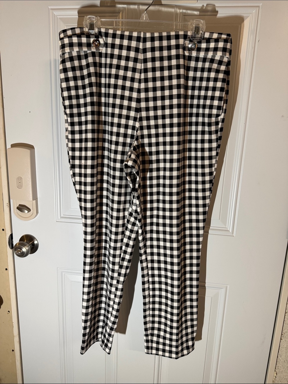 Cato Black and White Gingham Women’s Pants